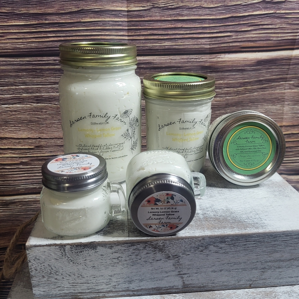 Larsen Family Farms Lemony Lemongrass Whipped Tallow